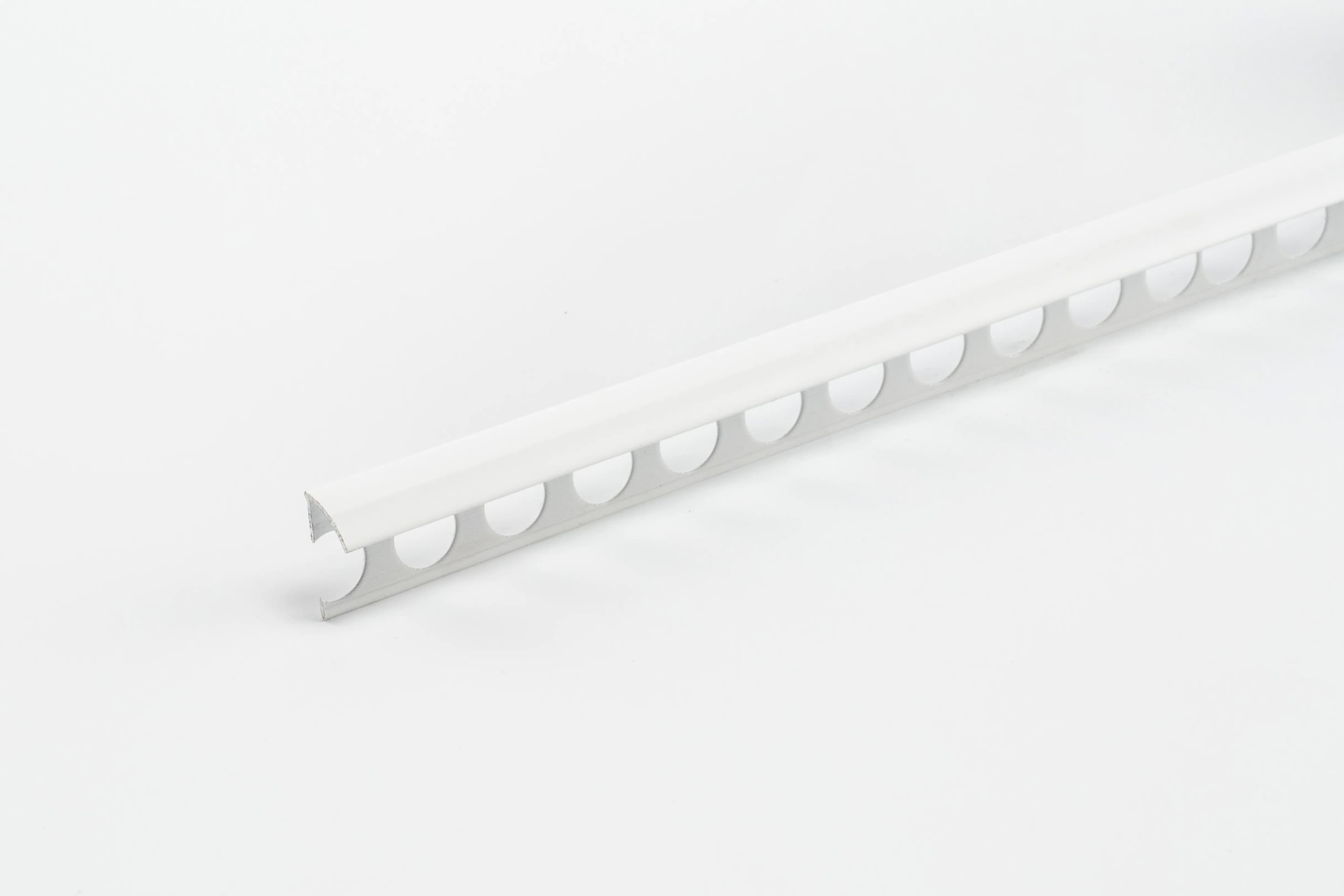 Coltar exterior gresie/faianta 10mm Alb Lucios