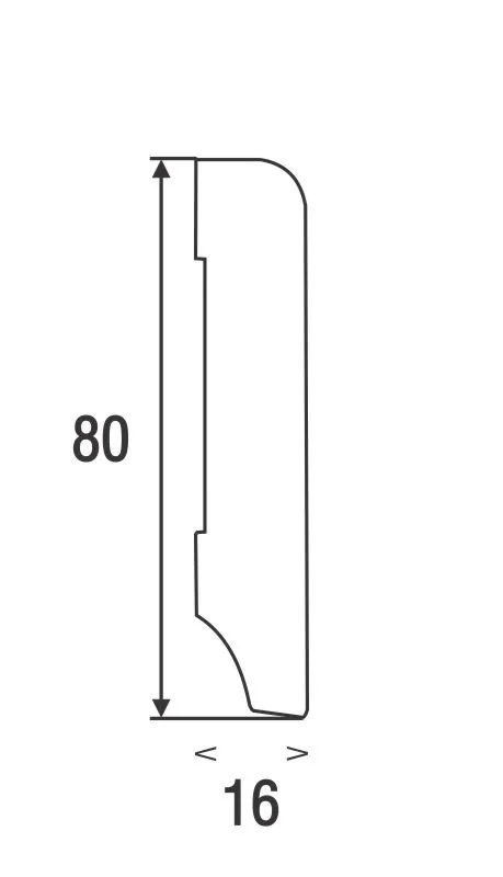 Plintă-MDF-HA80