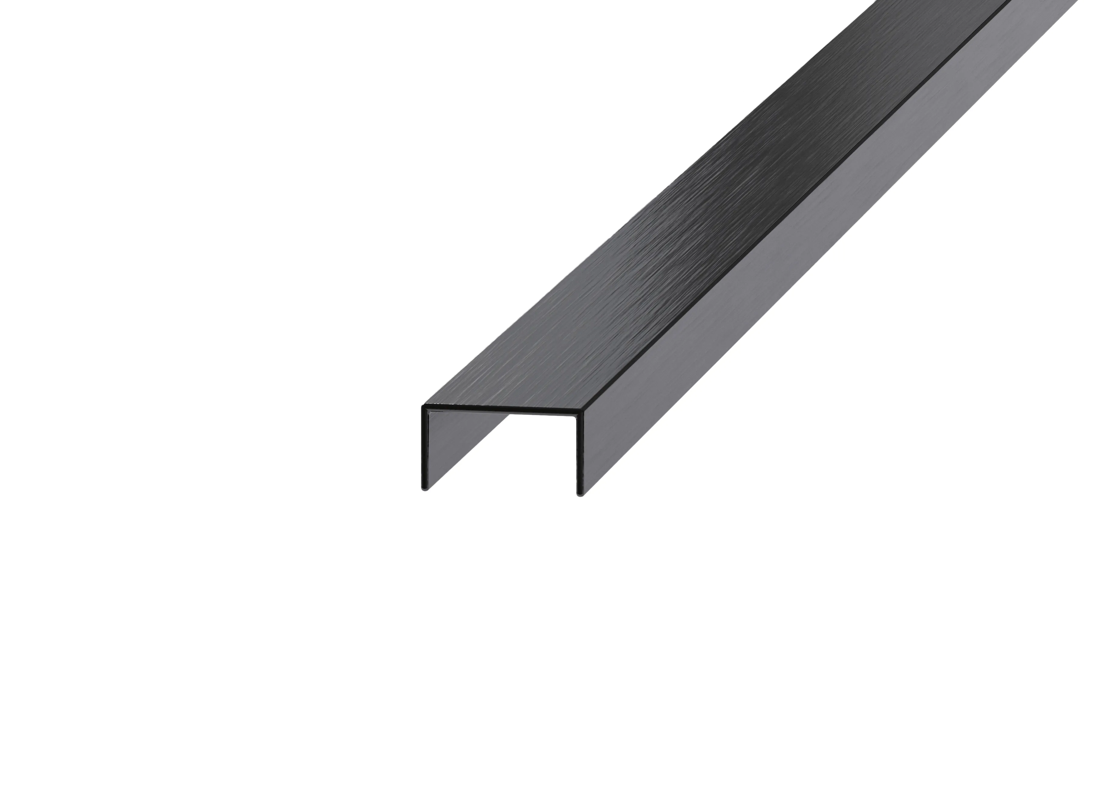 Profil Decorativ Rectificat Negru Mat